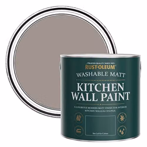 Rust-Oleum Brown and Beige Matt Kitchen Wall Paint, Mould Resistant, 2.5 l – 1