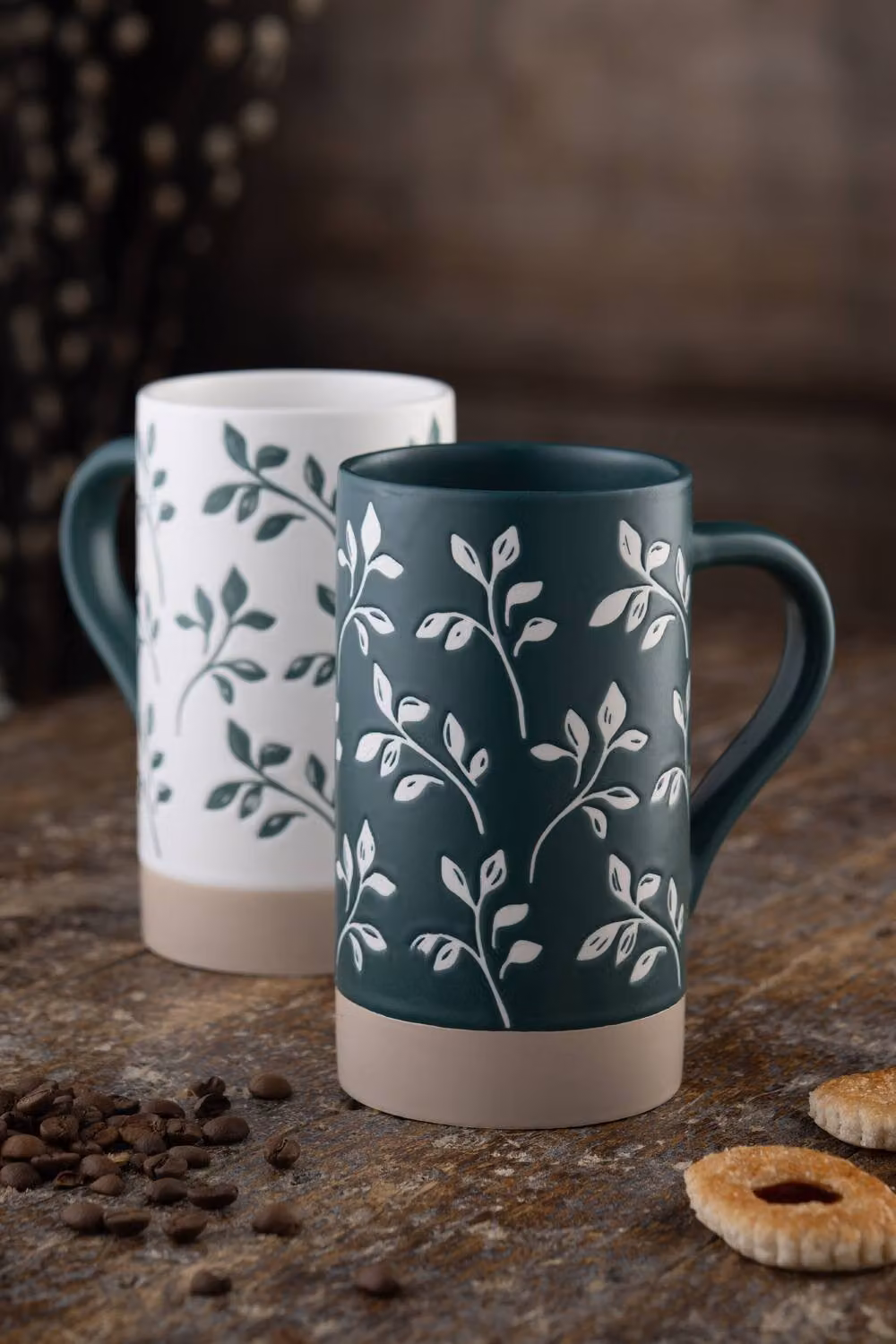 Belleek Living Flora Ceramic Tall Mugs Set of 2, Multicolour Floral Design – 2