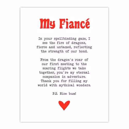 Artery8 Love Poem Role Play Game Minimalist Wall Art Poster Print on Thick Paper, W: 46.0 cm, H: 61.0 cm