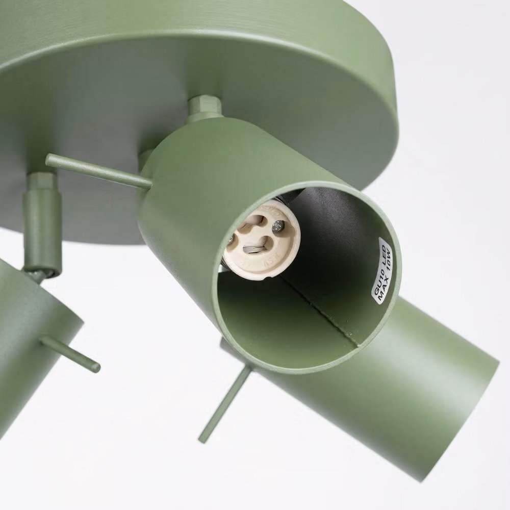 Sollux Lighting Modern Ring Ceiling Lamp in Green, W/D/H: 14.5 x 25.7 x 25.7 cm – 3