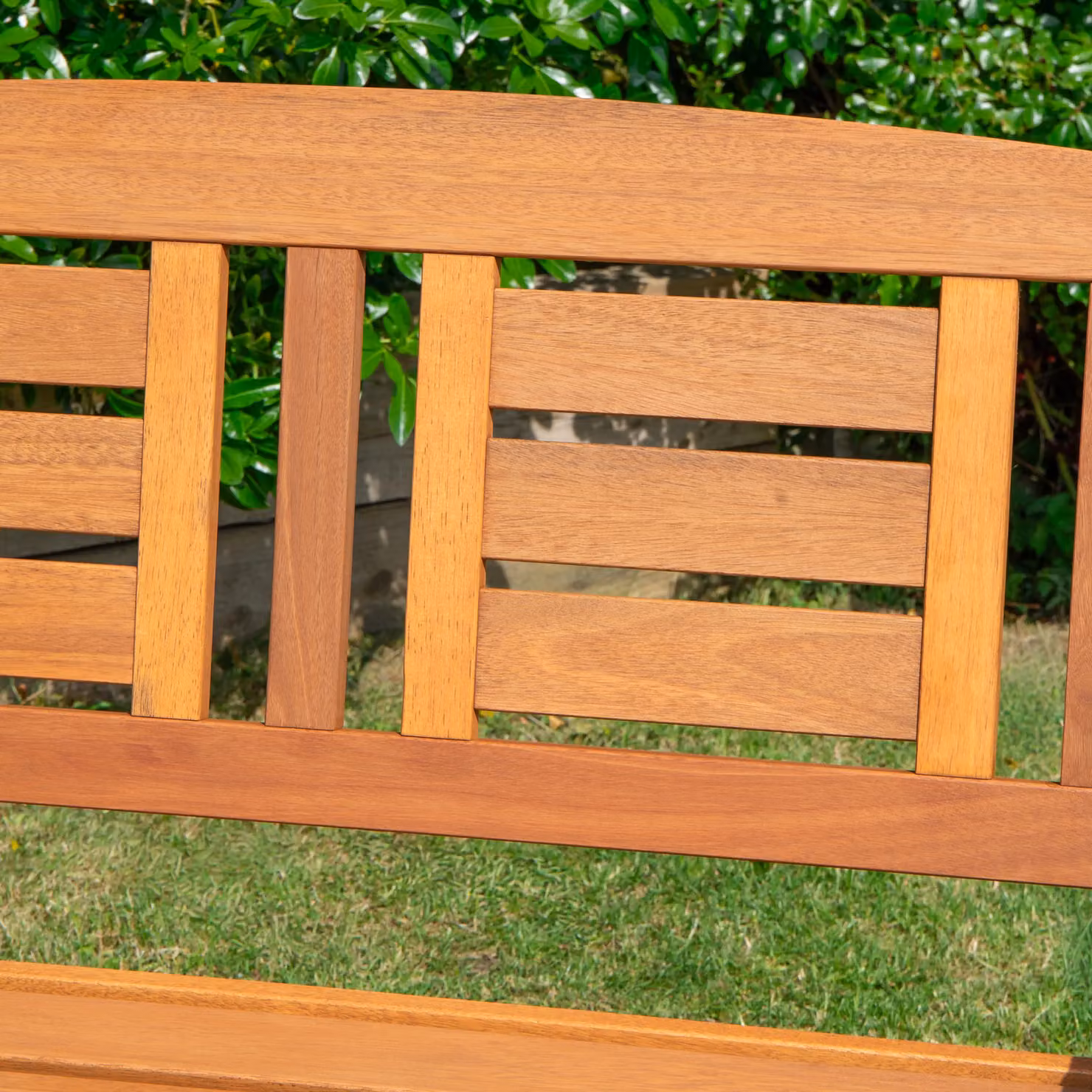 Samuel Alexander Hawkshead 2 Seater Outdoor Wooden Garden Patio Bench in Brown, W/D/H: 200 x 48 x 92 cm – 3