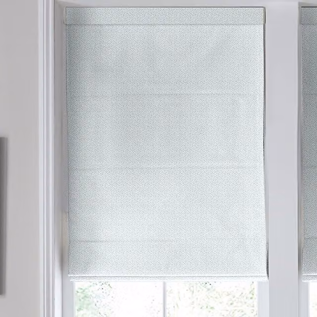 Laura Ashley Sycamore Made to Measure Blackout Roman Blind in Pale Seaspray Blue