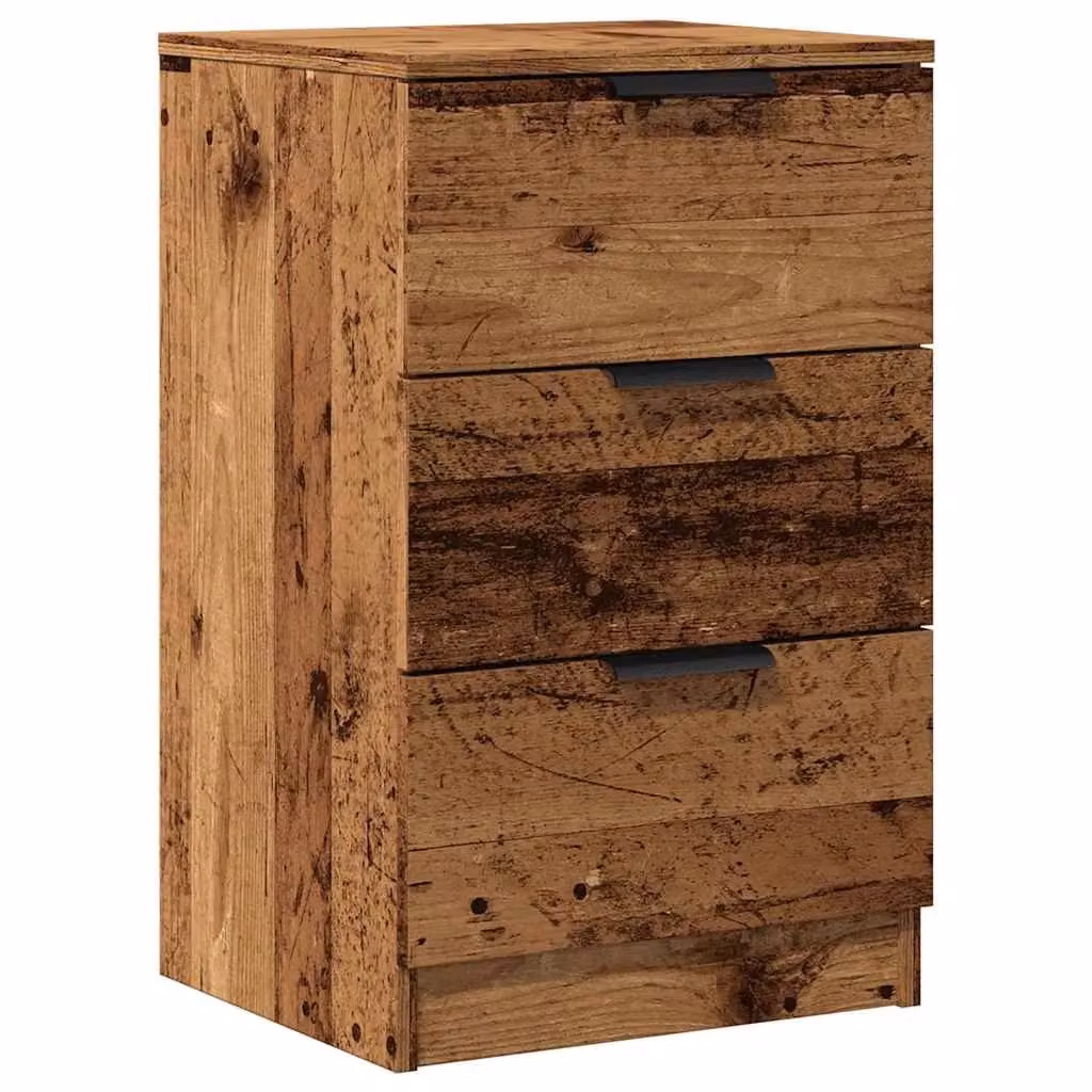 Berkfield Home Bedside Cabinet in Brown Old Wood, W/D/H: 40 x 36 x 65 cm – 2