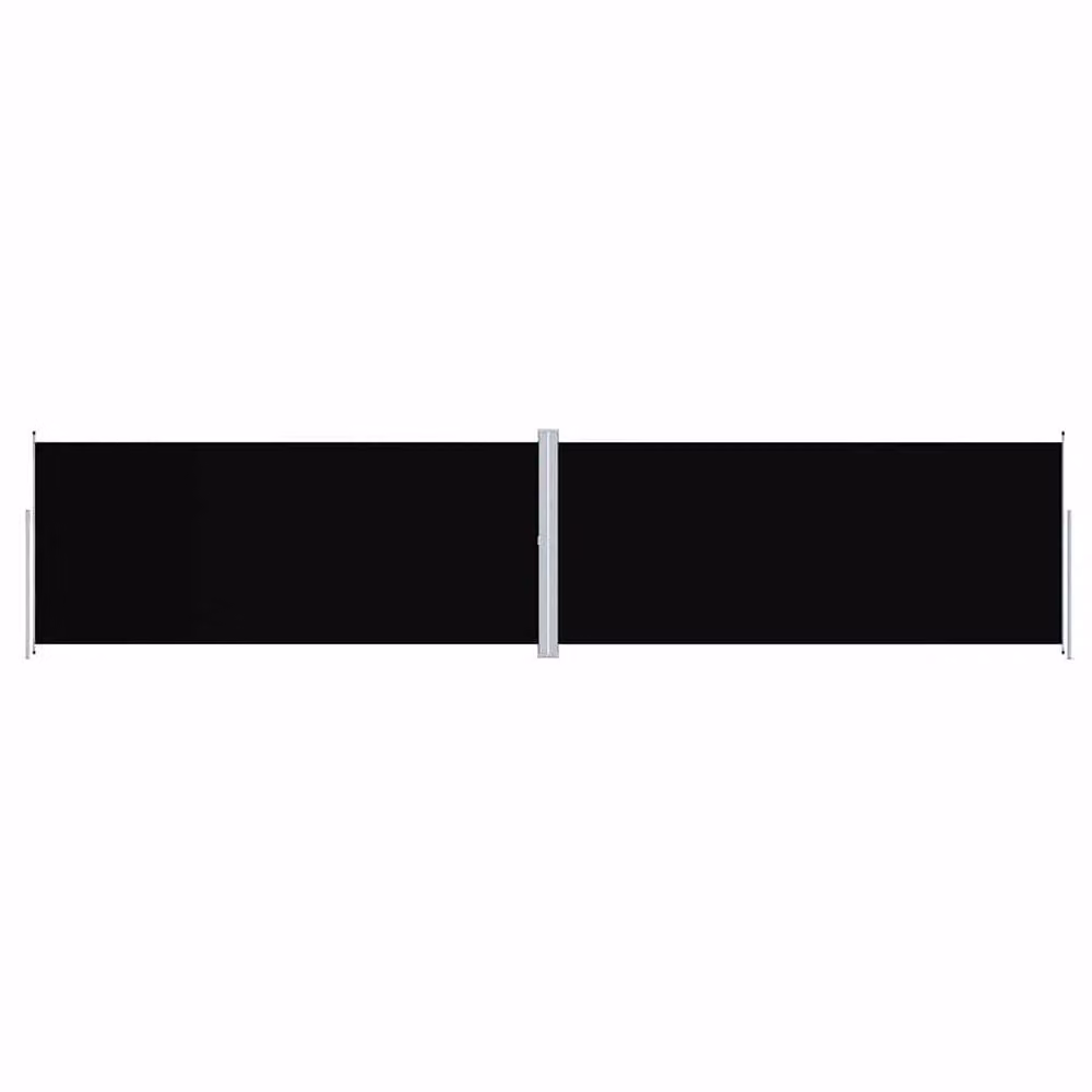 Berkfield Home Retractable Single Roller Side Awning in Black, W/H: 1000 x 220 cm – 2