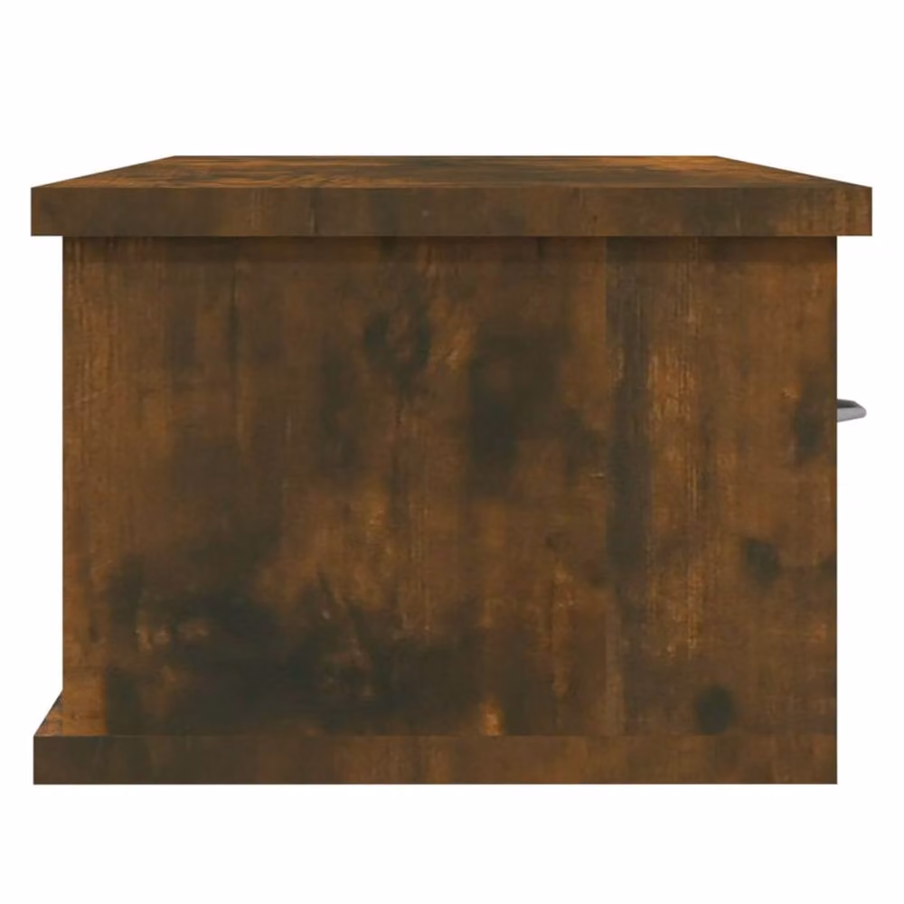 Berkfield Home Wall Mounted Smoked Oak Cabinet in Brown, W/D/H: 88 x 26 x 18.5 cm – 3