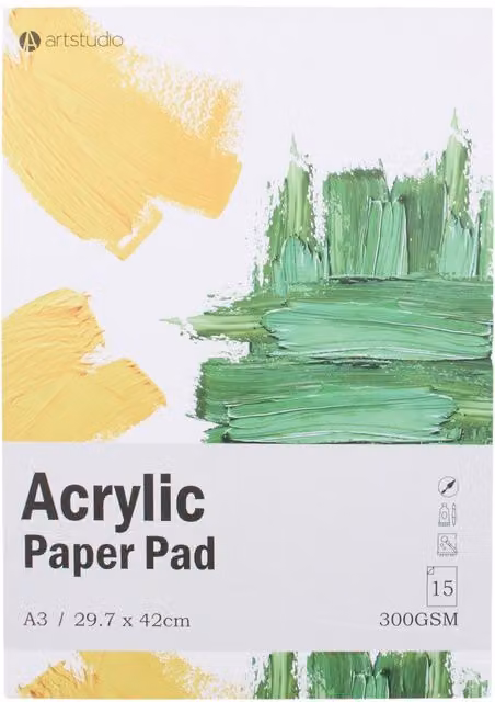 Artstudio A3 Acrylic Paper Pad, Multicolour