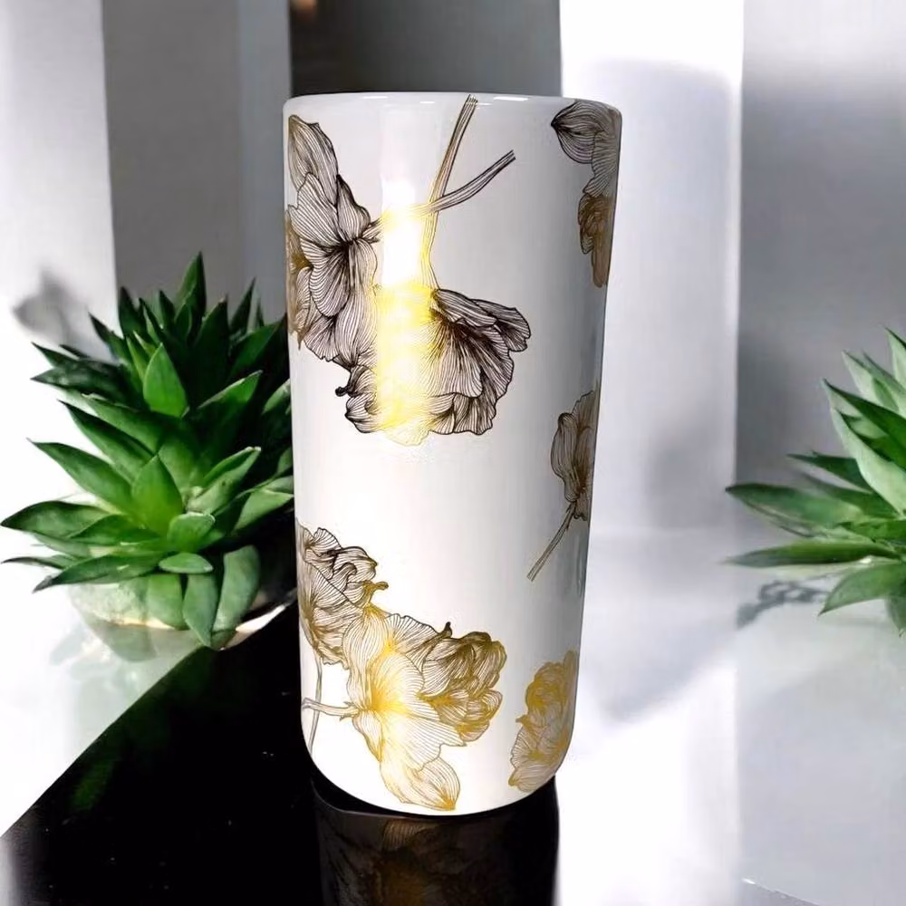 Minster Ceramic Umbrella Stand in White, W/D/H: 20 x 20 x 46 cm – 2