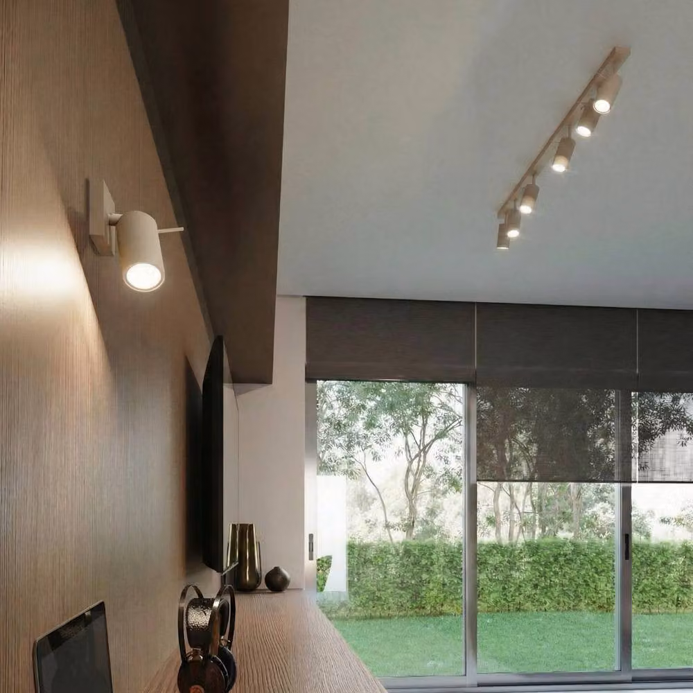Sollux Lighting Modern Taupe Ceiling Lamp with 4 Lights, W/D/H: 80 x 16 x 6 cm – 4