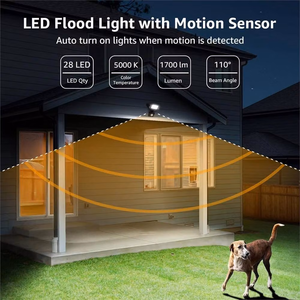 Nordara Sensor LED Motion Sensor Floodlight in Black – 2