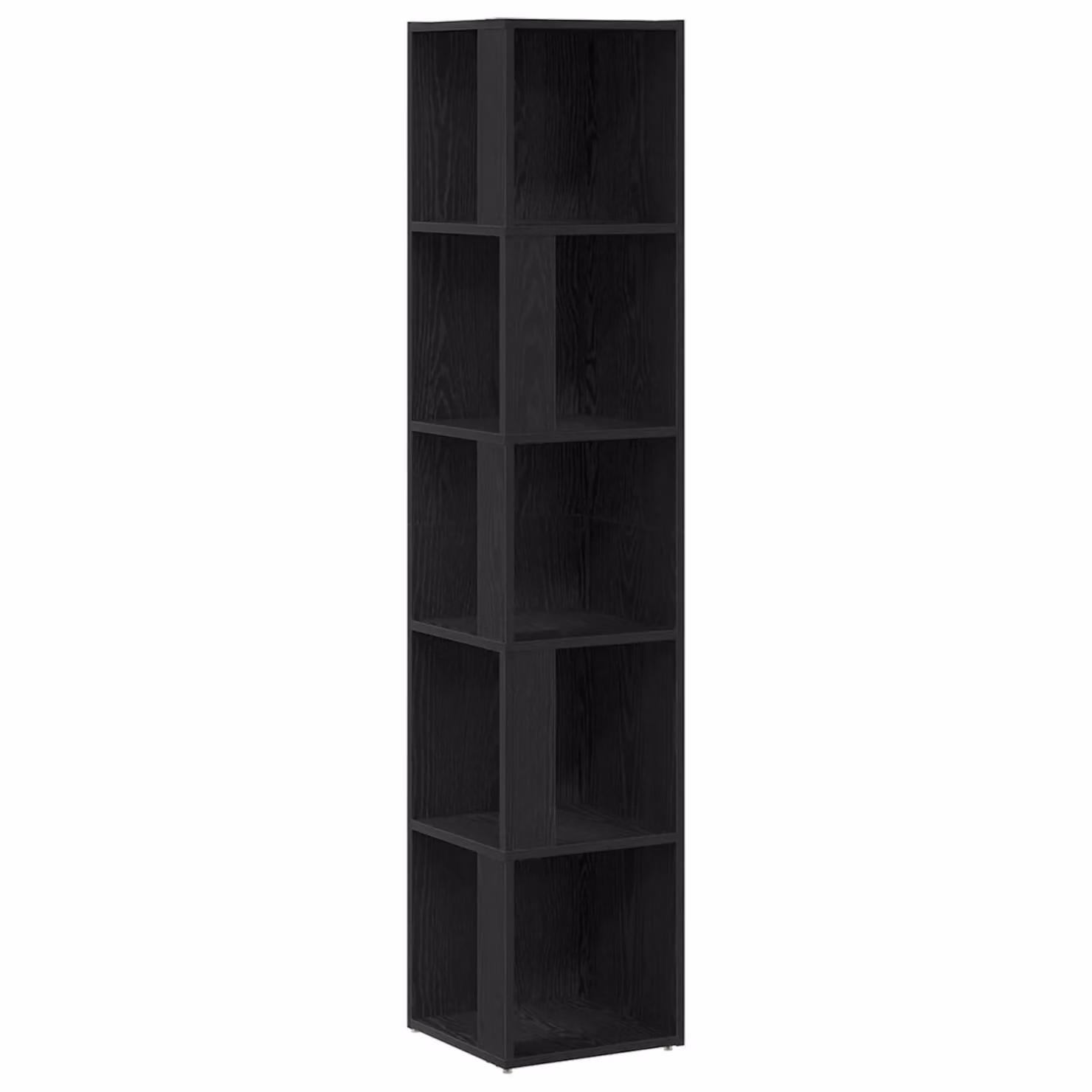 Berkfield Home Modern Corner Cabinet in Black Oak, W/D/H: 33 x 33 x 164.5 cm – 2