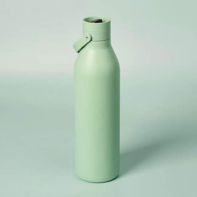 Circular & Co Insulated Stainless Steel Water Bottle, Leakproof and BPA Free, Green, 1000ml – 1