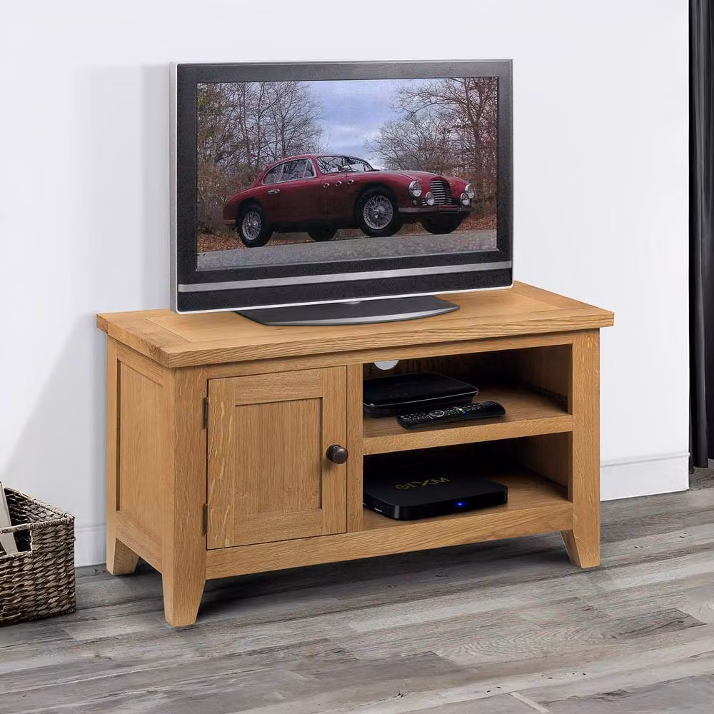 Cheshire Premium Balmoral TV Unit in Light Oak – 2