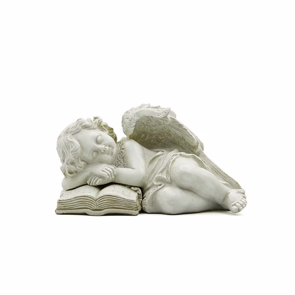 Quipulse Solar-Powered Angel Figurine White Tabletop Outdoor Decor Night Light W/H/D: 13.3 x 19.5 x 13.3 cm – 4