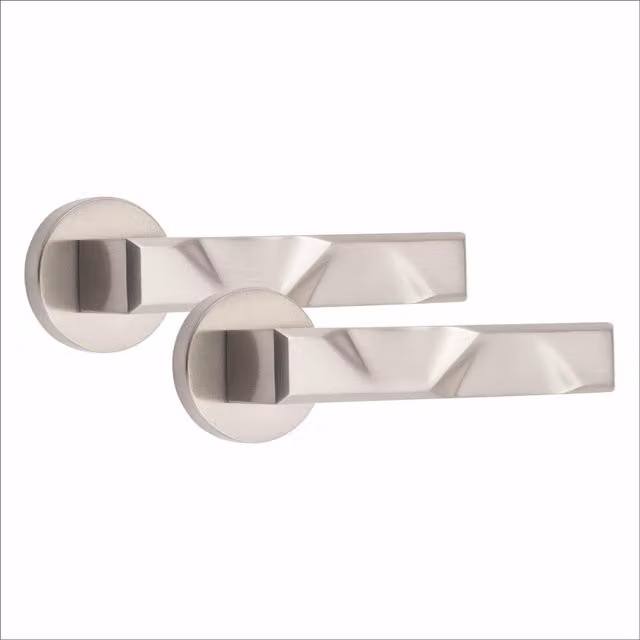 Golden Grace Silver Door Handle Set