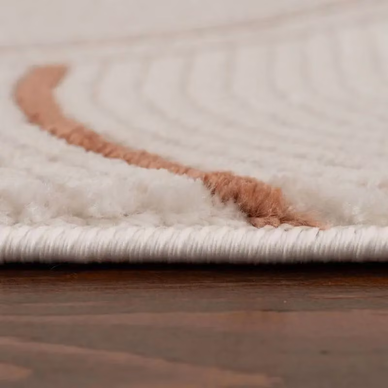 THE RUGS Carmel Modern Arch Design Soft Pile Area Rug or Runner in Terracotta, W/L: 80 x 300 cm – 3