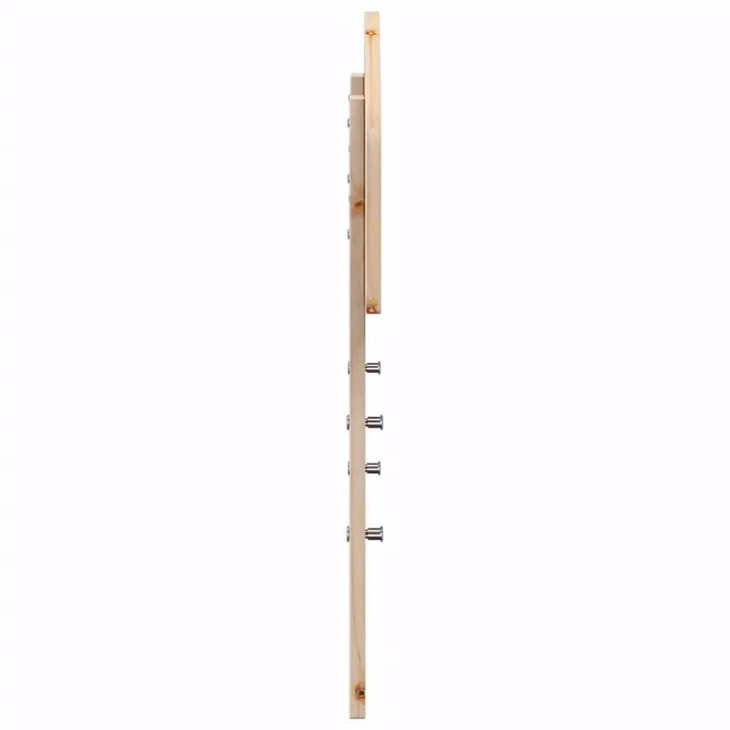 Berkfield Home Rustic Solid Wood Pine Headboard, Brown, Width: 90 cm – 2