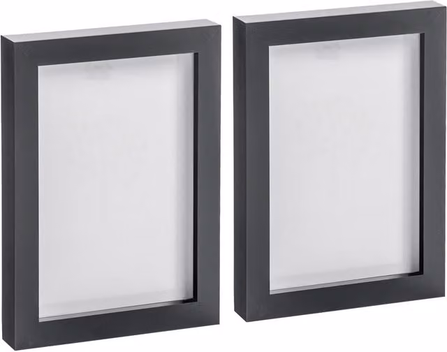 Nicola Spring Rectangular Black Photo Frames, Pack of 2, Fits 5 x 7 inch Photos – 4