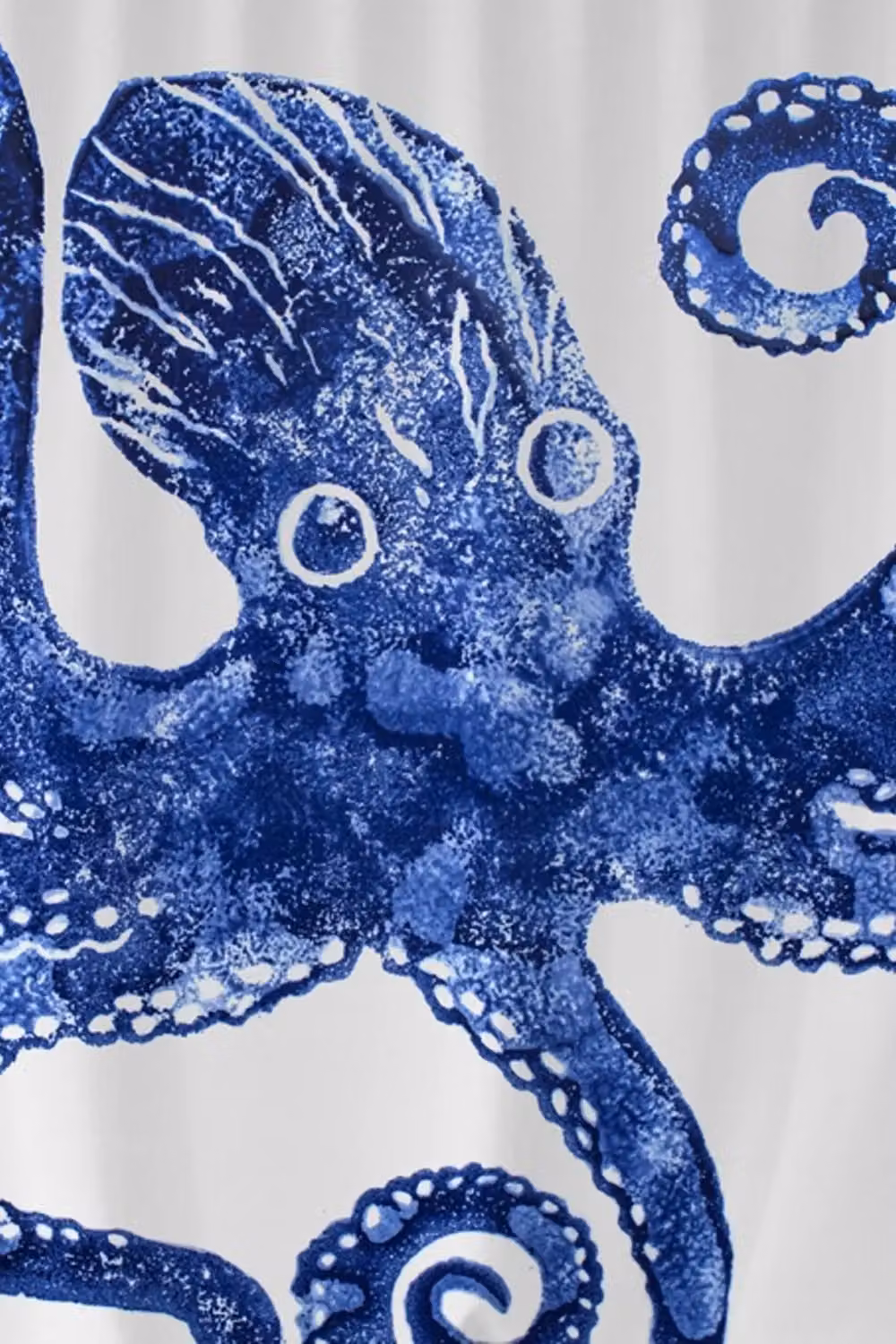 BlissHome Creatures Octopus Design Shower Curtain, Blue and Multicolour, W/H: 180 x 180 cm – 2