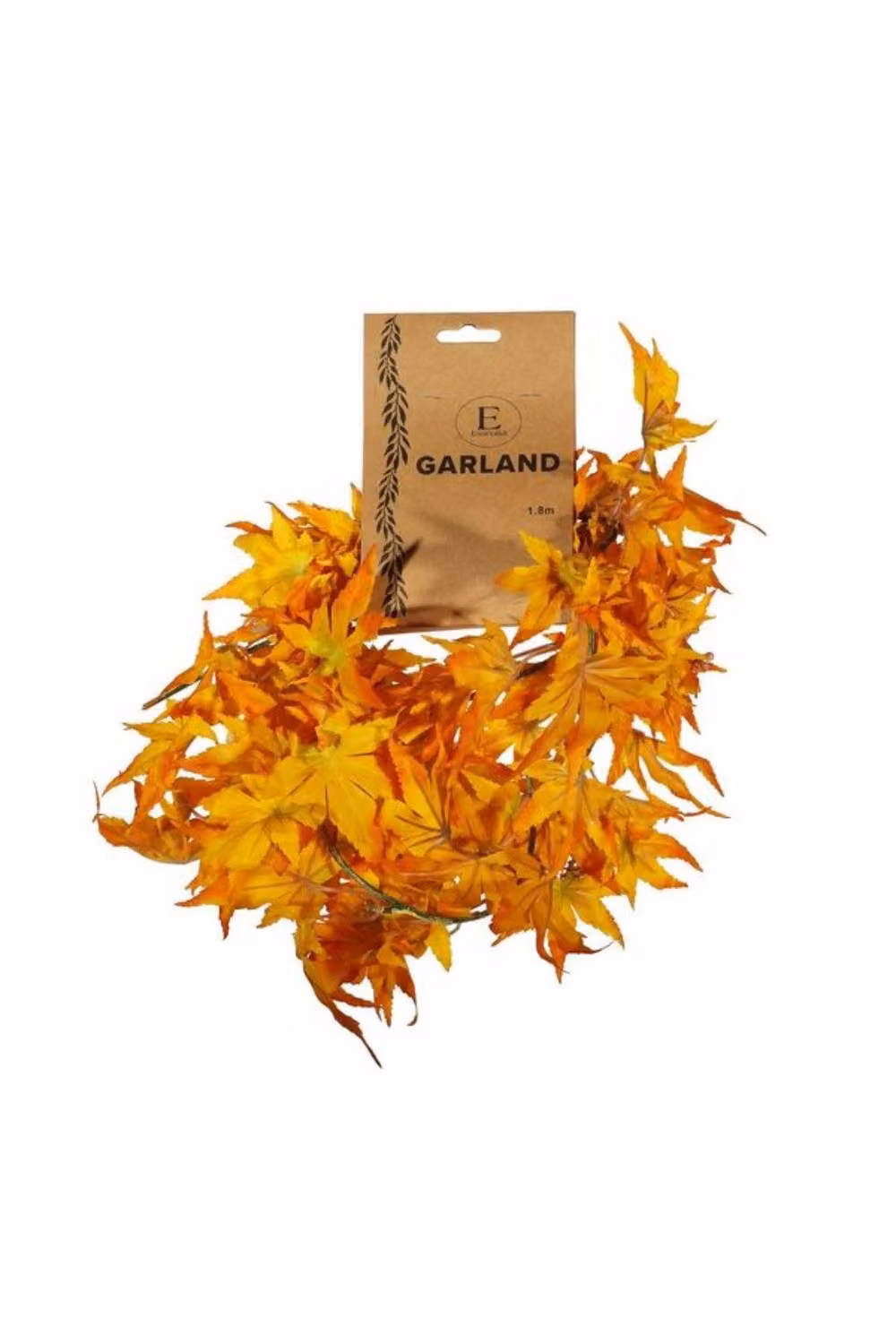 KDMD Essential Yellow Acer Palmatum Autumn Foliage Garland, 180cm – 2