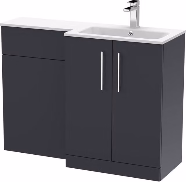 Balterley Bramshall 2 Door Right-Hand Combination Bathroom Unit in Matt Dark Grey
