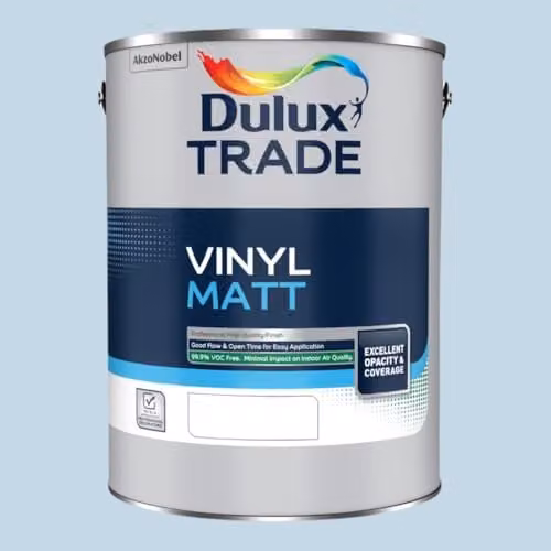 Dulux Trade Vinyl Matt Paint in Mineral Mist, 5l