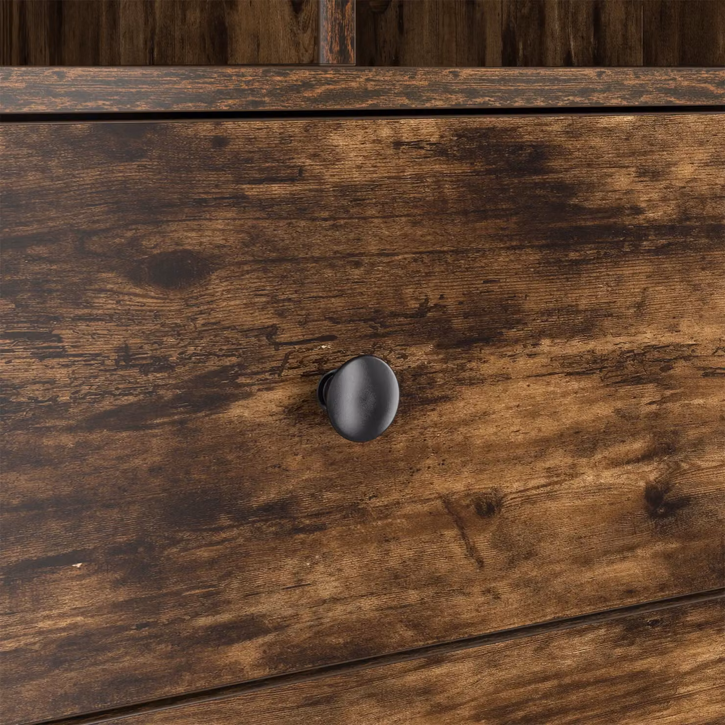Berkfield Modern Writing Desk with Storage in Smoked Oak Brown – 5