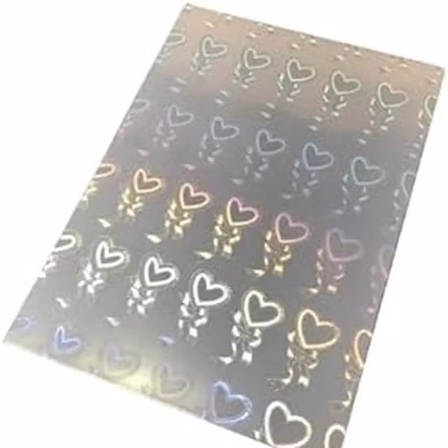 Syntego 10 Sheets of A4 Heart Shaped Multicolour and Yellow Vinyl Stickers