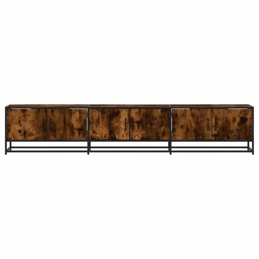 Berkfield Home Smoked Oak TV Cabinet in Brown, W/D/H: 210 x 41 x 41 cm – 3