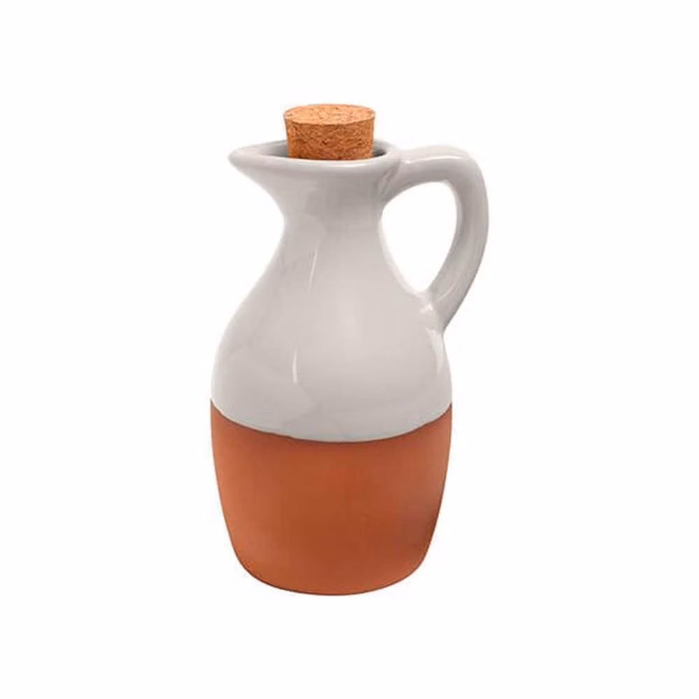 Dexam Sintra Glazed Terracotta Oil Drizzler in Grey and Multicolour Ceramic – 2