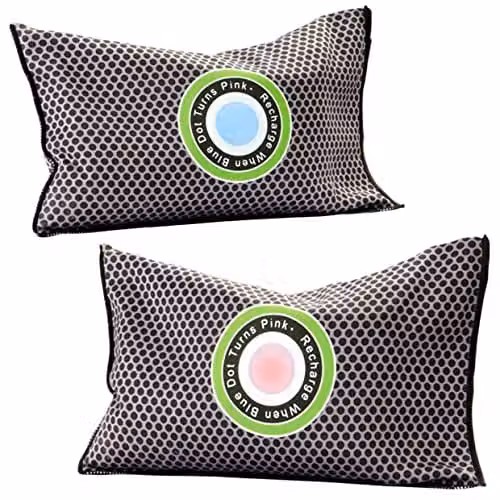 mysmartbuy 2 x Reusable Dehumidifier Bags with Moisture Indicator in Grey, L16 x W10.5 x D3 cm