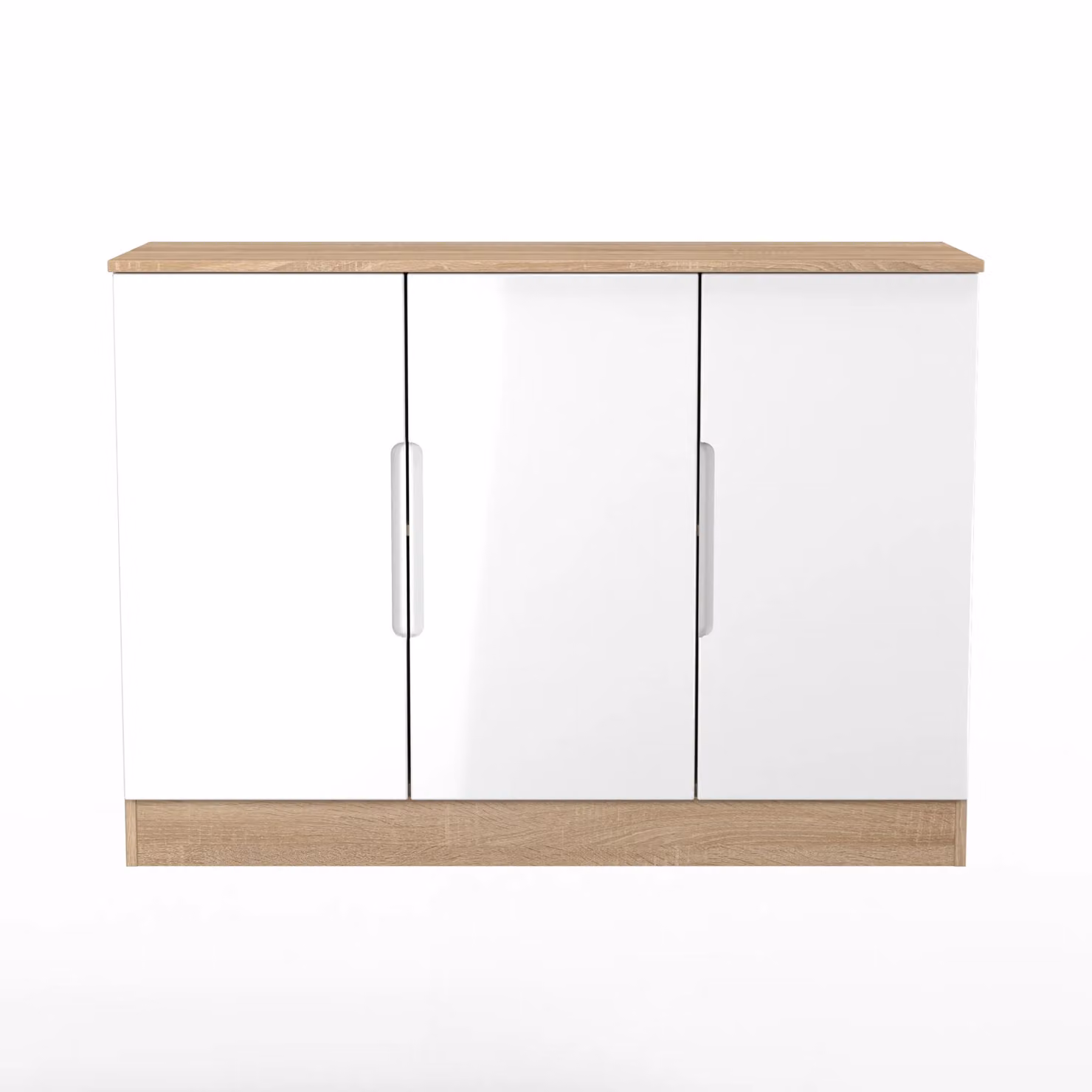 2 U Lucca Ready Assembled 3 Door Sideboard in Light Oak – 2