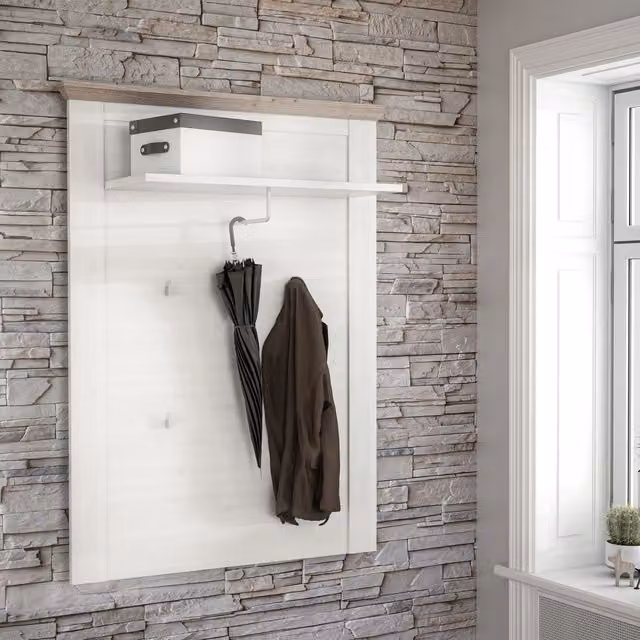 Illopa Wood Look Wall Panel in Oak Nelson and Snowy Oak