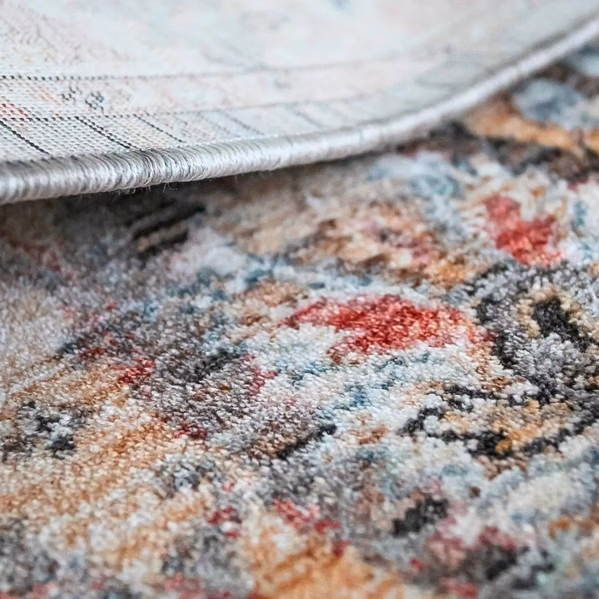 The Rug Shop UK Abstract Grey Traditional Machine Woven Easy Care Rug W: 200 cm, D: 290 cm – 3