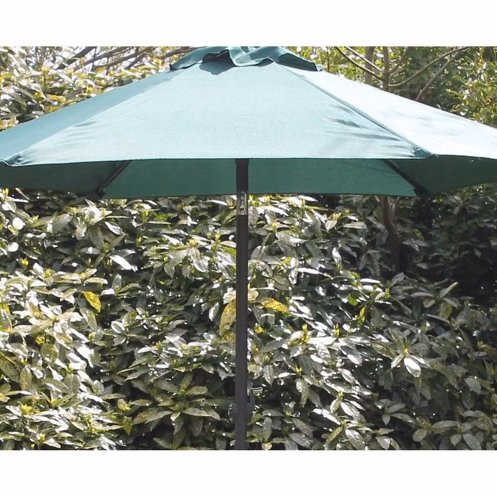 Churnet Valley Garden Furniture Ltd Green Aluminium and Polyester Parasol W: 270 cm, D: 270 cm, H: 240 cm – 2
