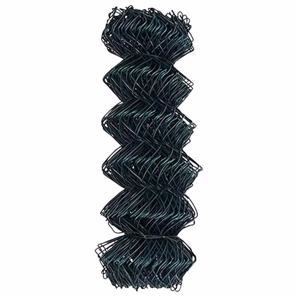 Berkfield Home Green PVC Coated Galvanised Steel Round Chain Link Fence, H: 0.4 m x W: 10 m – 5