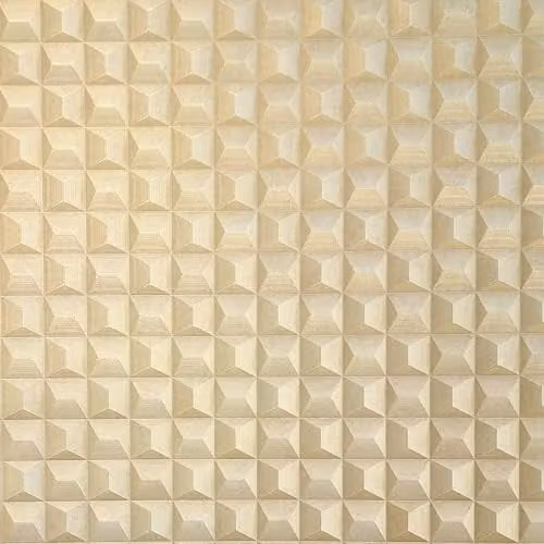 Vymura M95685 Romero 3D Geo Gold Abstract Geometric Heavyweight Vinyl Wallpaper Roll