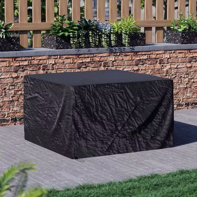 Vida Designs Outdoor Patio Furniture Cover, Black, W: 123 cm