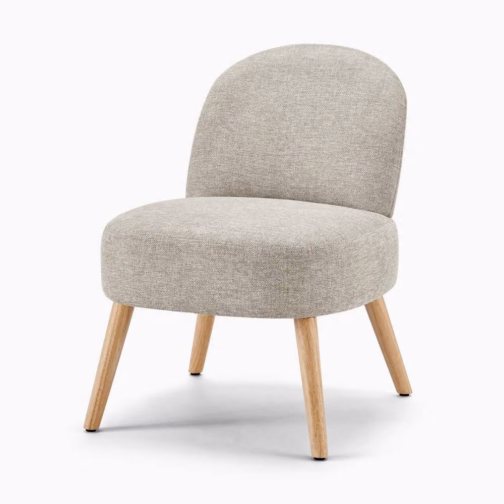 FurnitureboxUK Minnie Fabric Accent Chair in Beige – 2