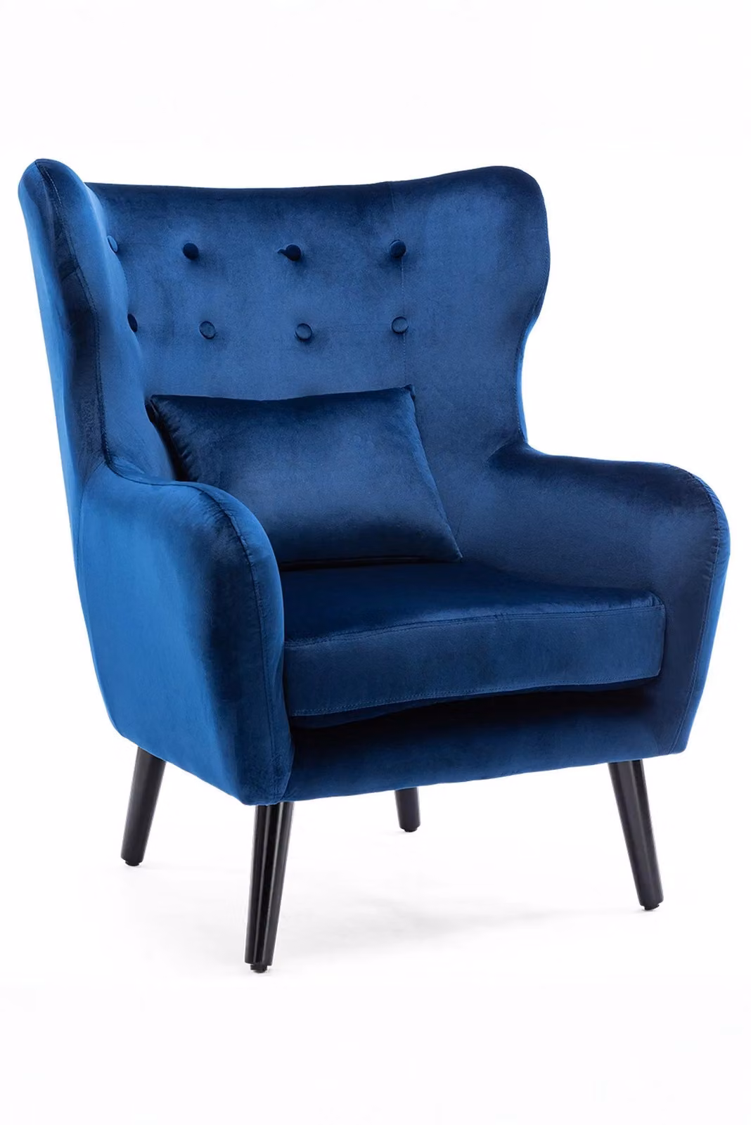 More4Homes Winslow Modern Blue Fabric Accent Armchair – 2