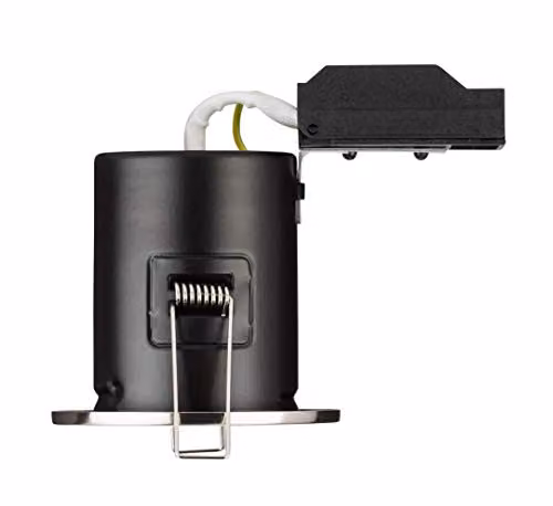 Netlighting Fixed GU10 Fire-Rated Recessed Downlight, 35W, Dimmable, IP20, Chrome and Grey