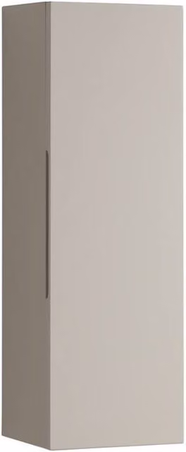 Bathroom Kingdom Piatta Soft Coffee Grey Wall Mounted Storage Cabinet with Soft Close Doors and Internal Shelves