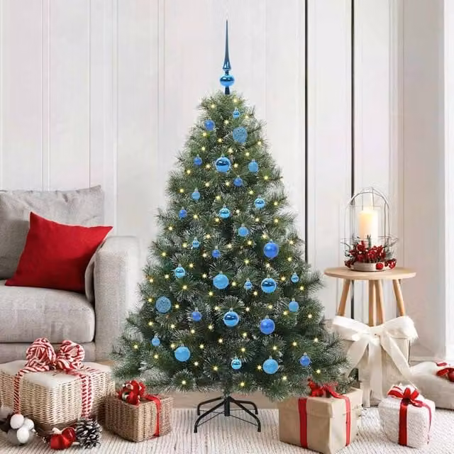 Berkfield Home Artificial Green Christmas Tree with 150 LEDs, Height: 150 cm