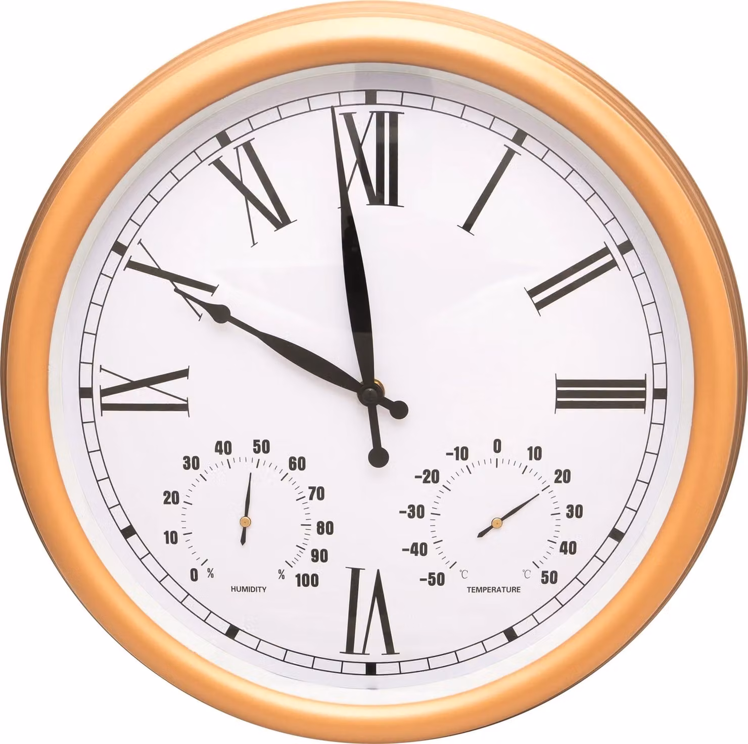 mysmartbuy Vintage Design Waterproof Garden Wall Clock with Hygrometer and Thermometer, Bronze, Diameter: 38 cm – 3