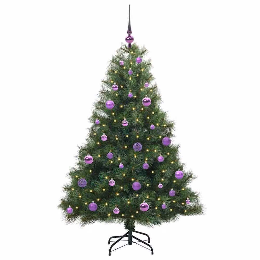 Berkfield Home Artificial Green Christmas Tree with 150 LEDs, Height: 150 cm – 3