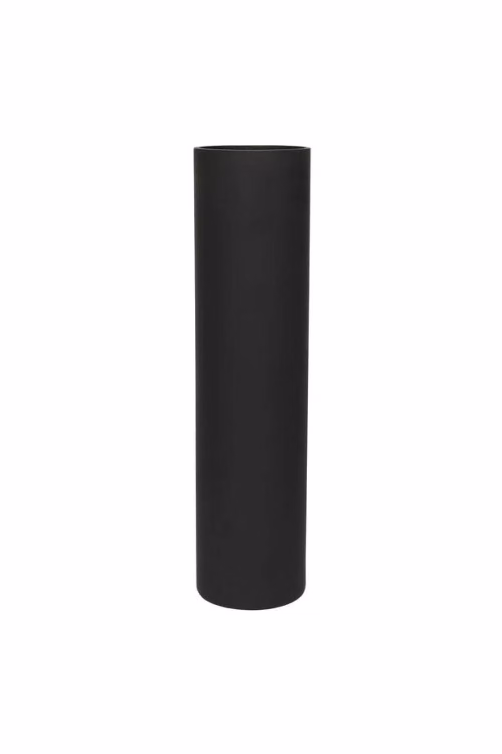 KDMD Matt Black Glass Cylinder Vase, Height: 40 cm – 2