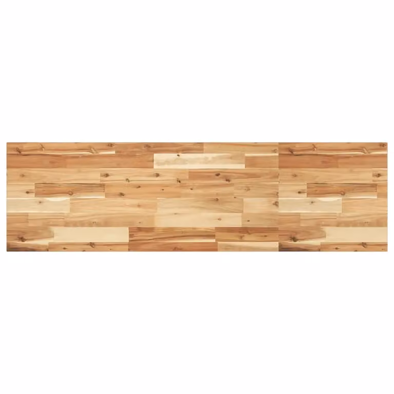 Berkfield Home Floating Shelf in Brown Oil Finished Solid Acacia Wood, W/D/H: 120 x 40 x 2 cm