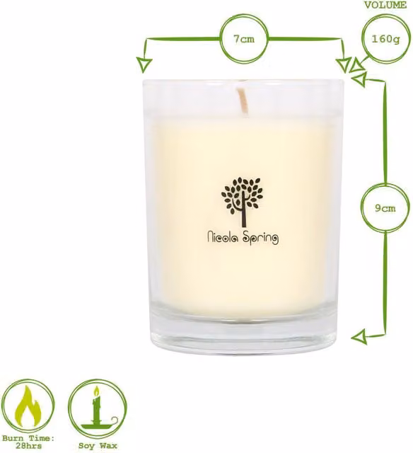 Nicola Spring Sage Retreat Soy Wax Scented Candle and Diffuser Set in Green and White
