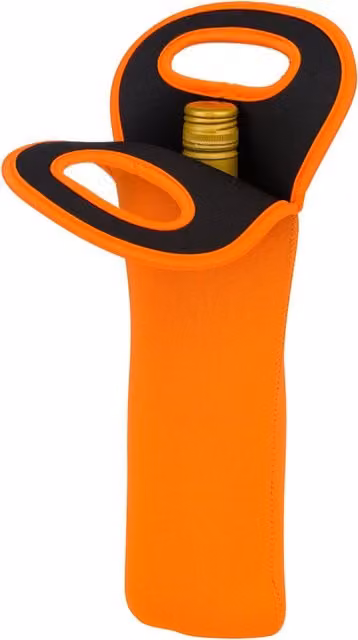 Orsina Neoprene Wine Bottle Holder in Orange
