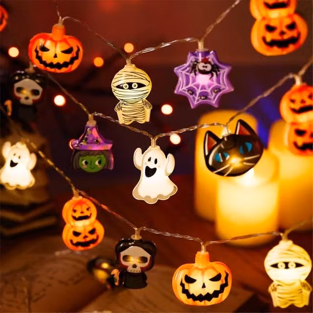 Garwarm 20 LED Multicolour RGB Halloween Fairy Lights with Timer and Battery Operation