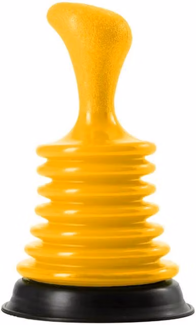 Buffalo Mini Sink and Basin Plunger, Yellow, 17.5 cm